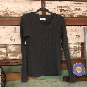 SOLD Grey V-neck Sweater